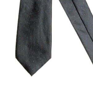 Geoff Nicholson Black Tie Mens 60.5” White Dot Preppy Corpcore Classic New